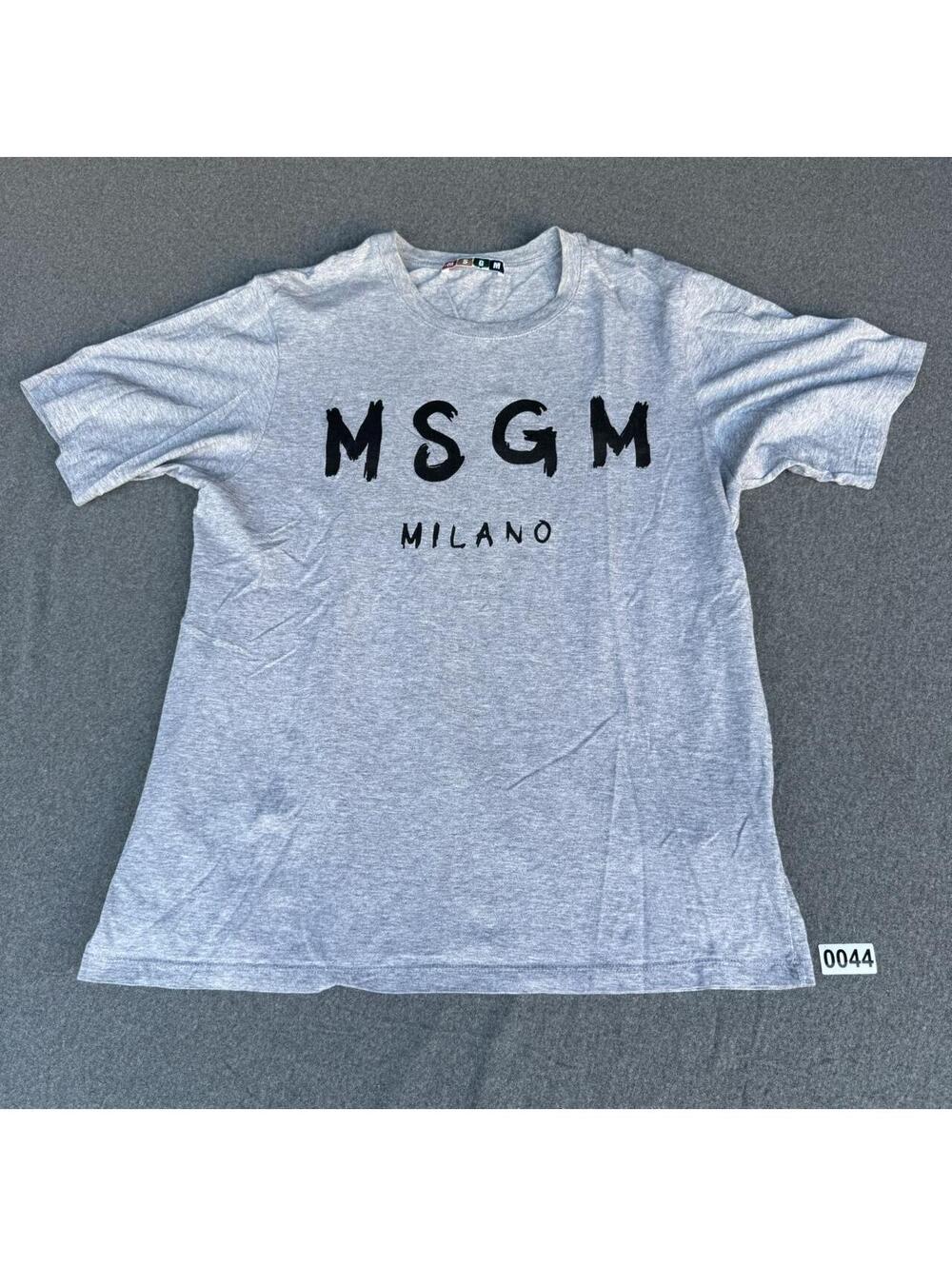 MSGM Men's Grey Tshirt